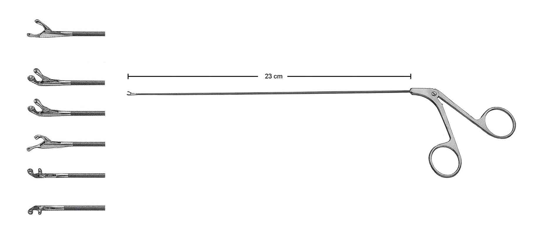 KLEINSASSER MİNYATÜR FORSEPS YUKARI SAĞ 1MM  23CM